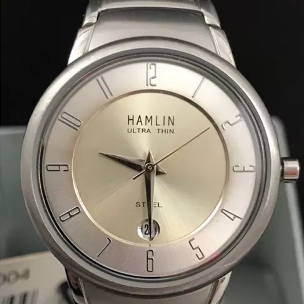 NWT Hamlin Ultra Thin Ladies Two Tone Watch